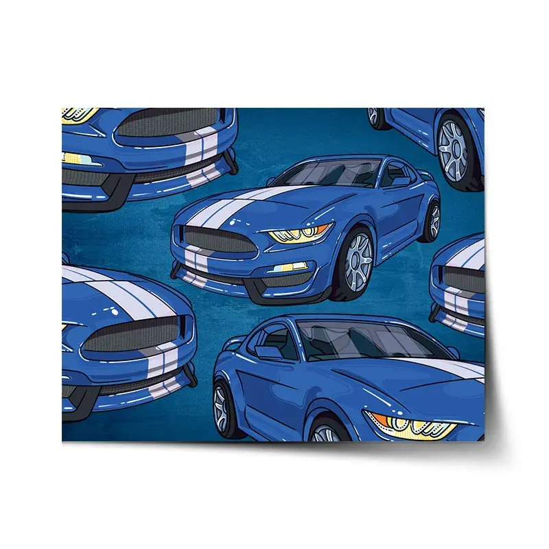 Plakát Mustang Pattern - 120x80 cm