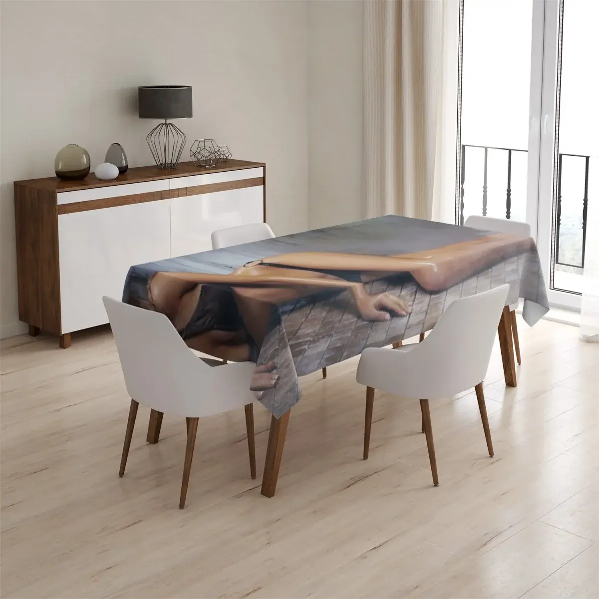 Ubrus Sexy žena - 130x130 cm