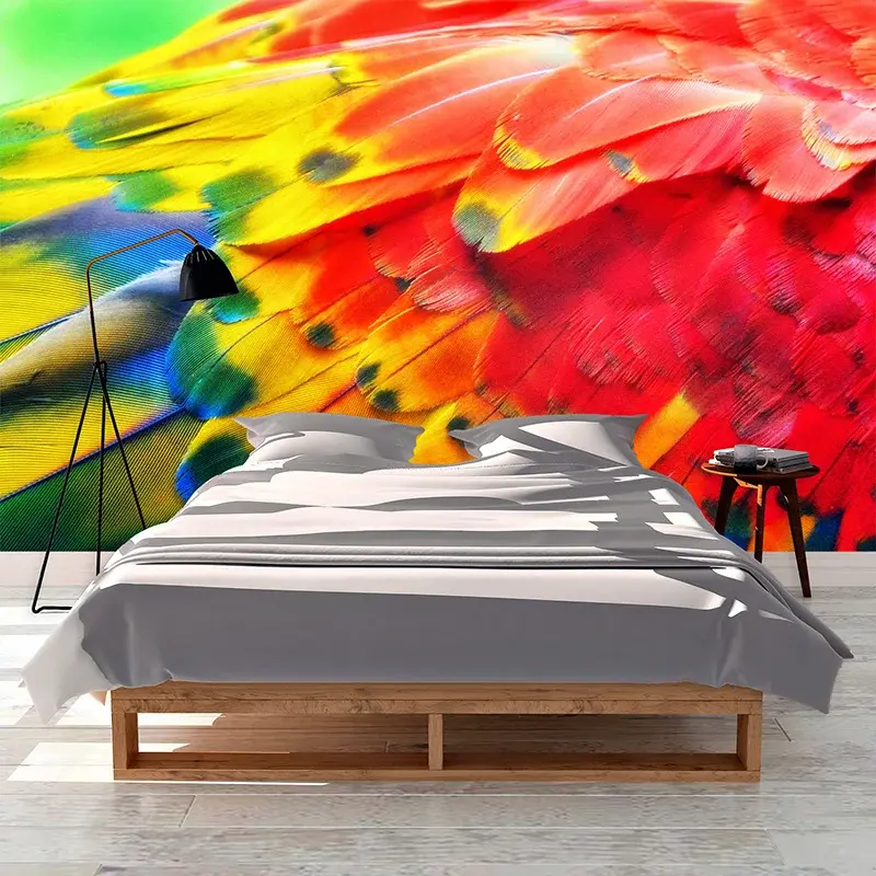Tapeta Barevné peří 2 - 208x125 cm