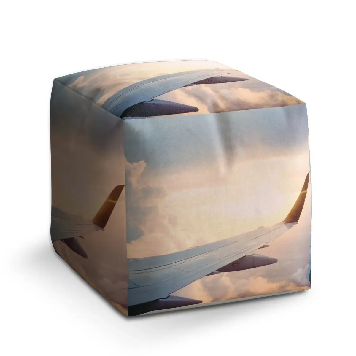 Taburet Cube Křídlo letadla - 40x40x40 cm
