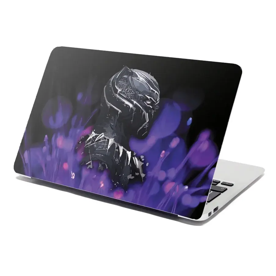 Samolepka na notebook BLACK PANTHER Fialová luminescence - 38x26 cm