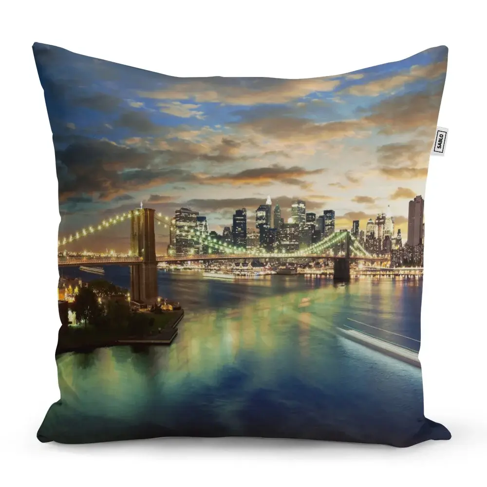Polštář Brooklynský most - 60x60 cm