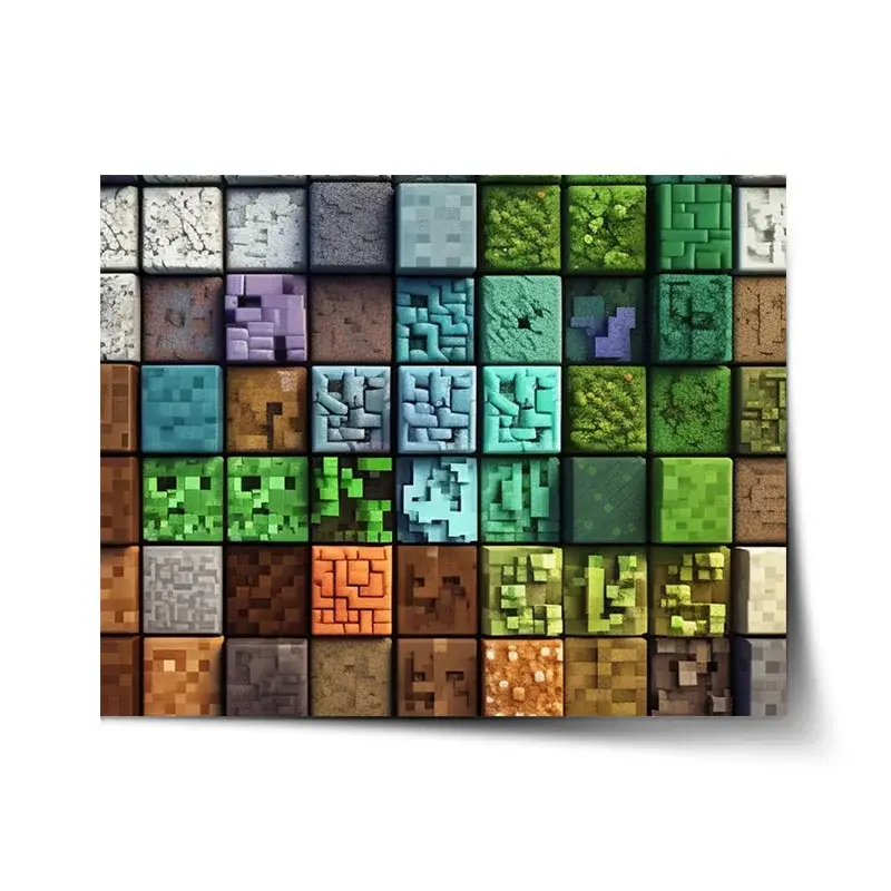 Plakát Blocks Abstract - 120x80 cm