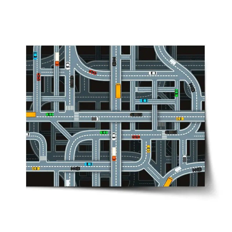 Plakát Dětská autodráha - 120x80 cm