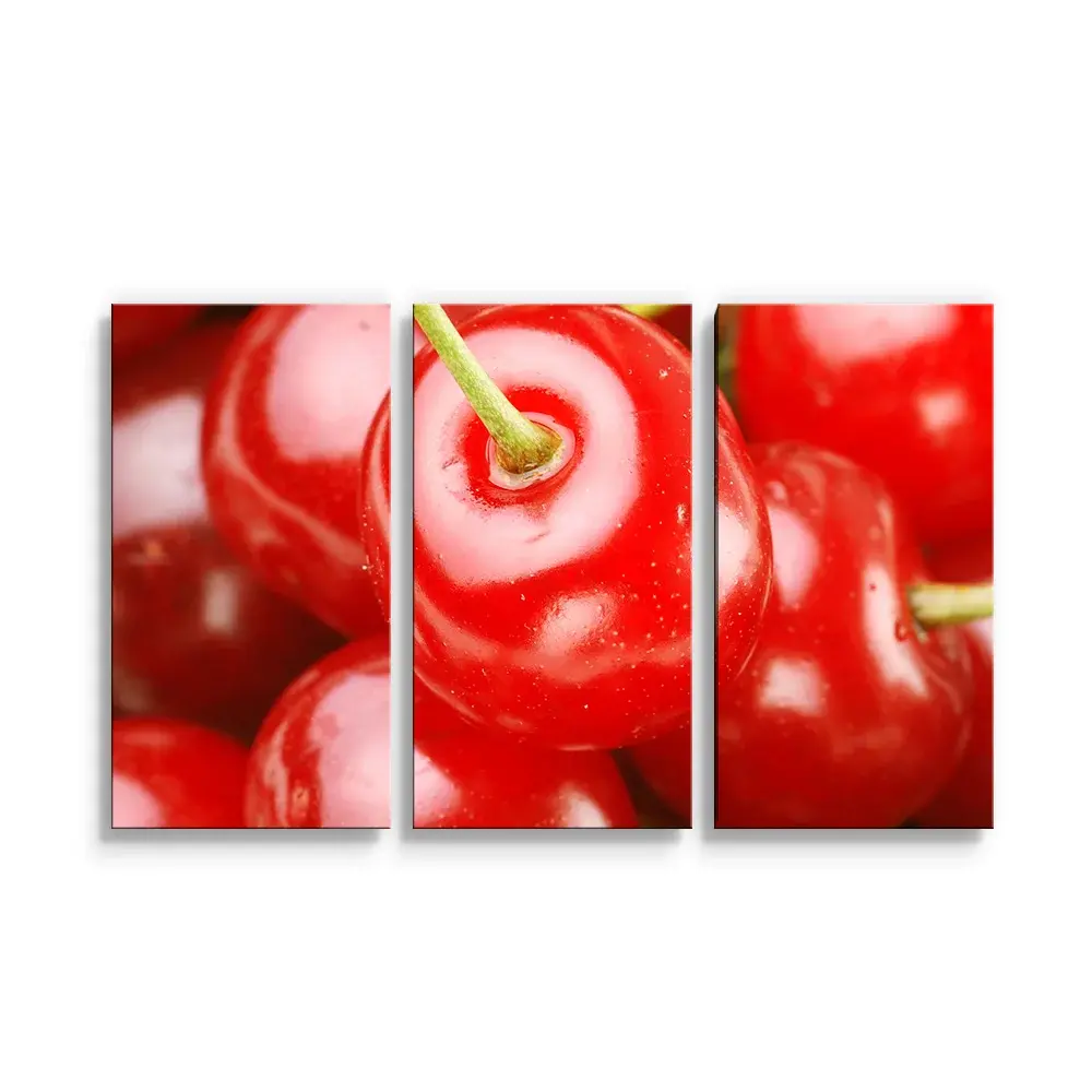 Obraz - 3-dílný Třešně - 120x80 cm