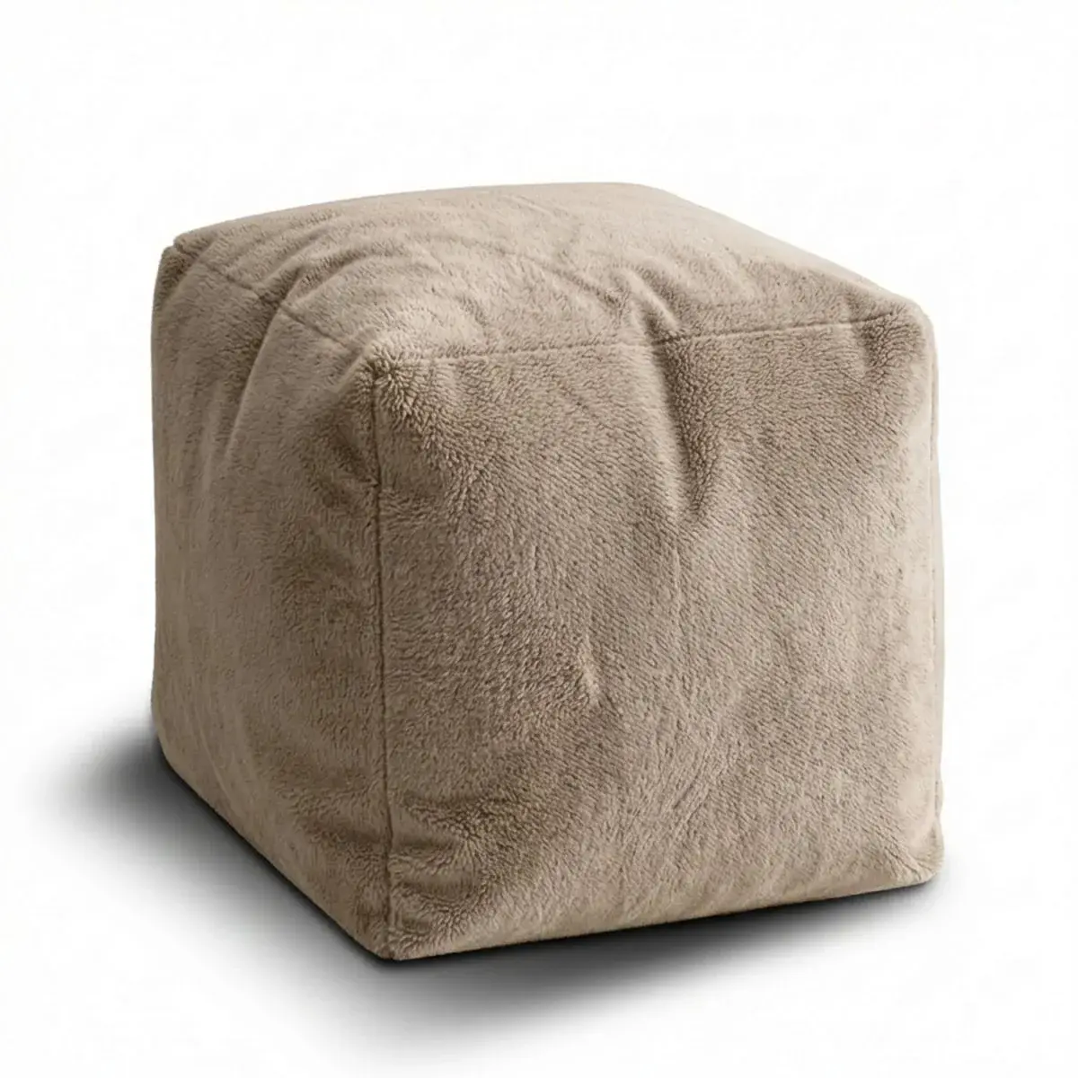 Taburet Cube SOFTY - Sand  - 50x50x50 cm