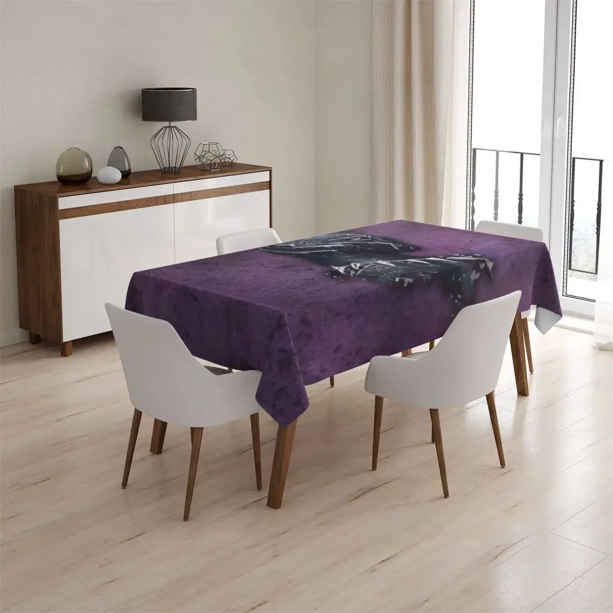 Ubrus BLACK PANTHER z profilu Fialový mlhavý - 90x90 cm
