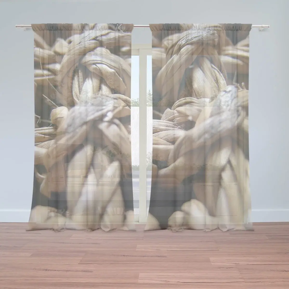 Záclony Banánové listí: 2ks 150x250cm