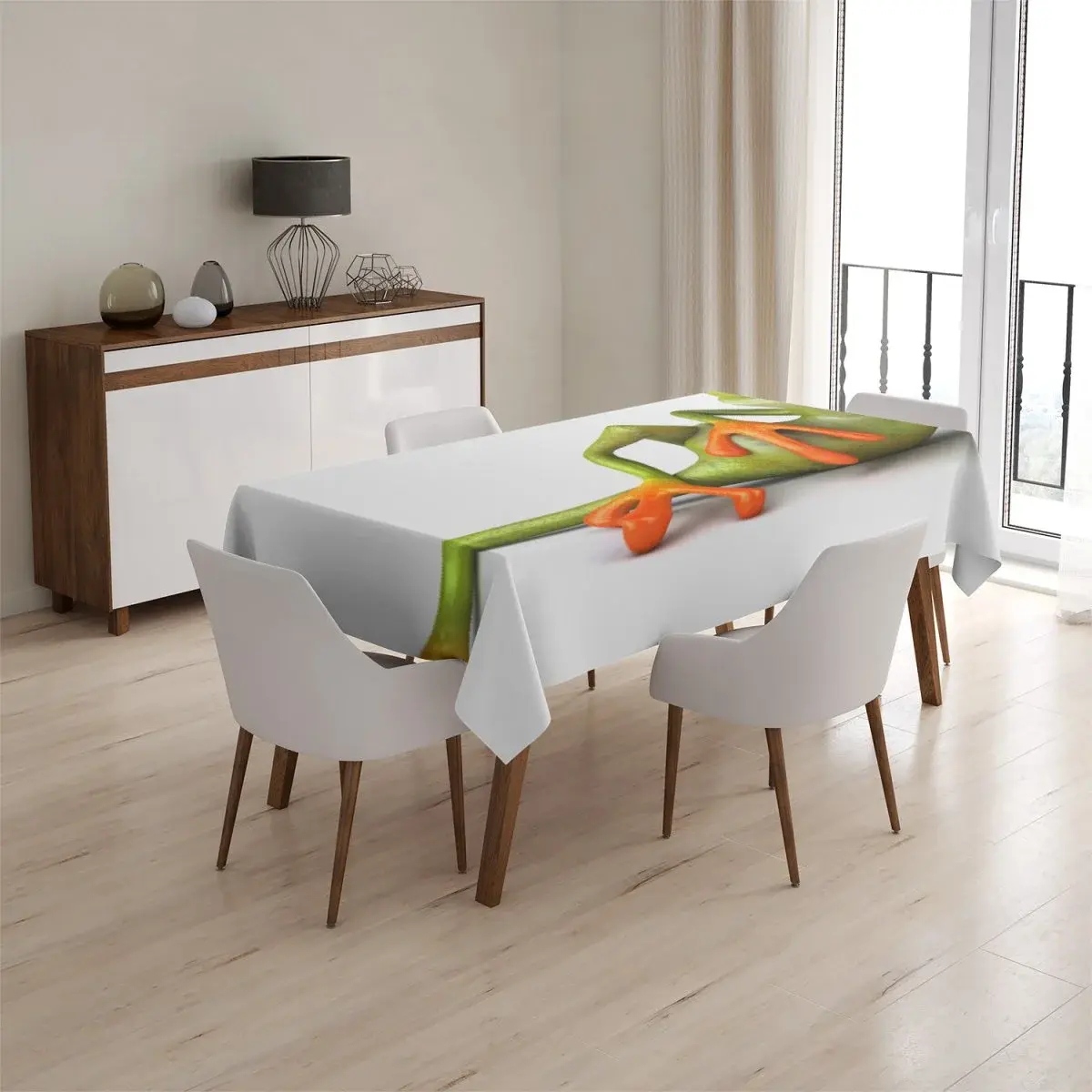 Ubrus Ležící žába - 130x130 cm