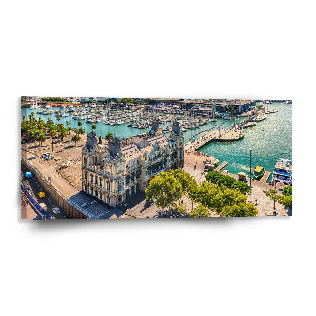 Obraz Barcelona Přístav - 110x50 cm