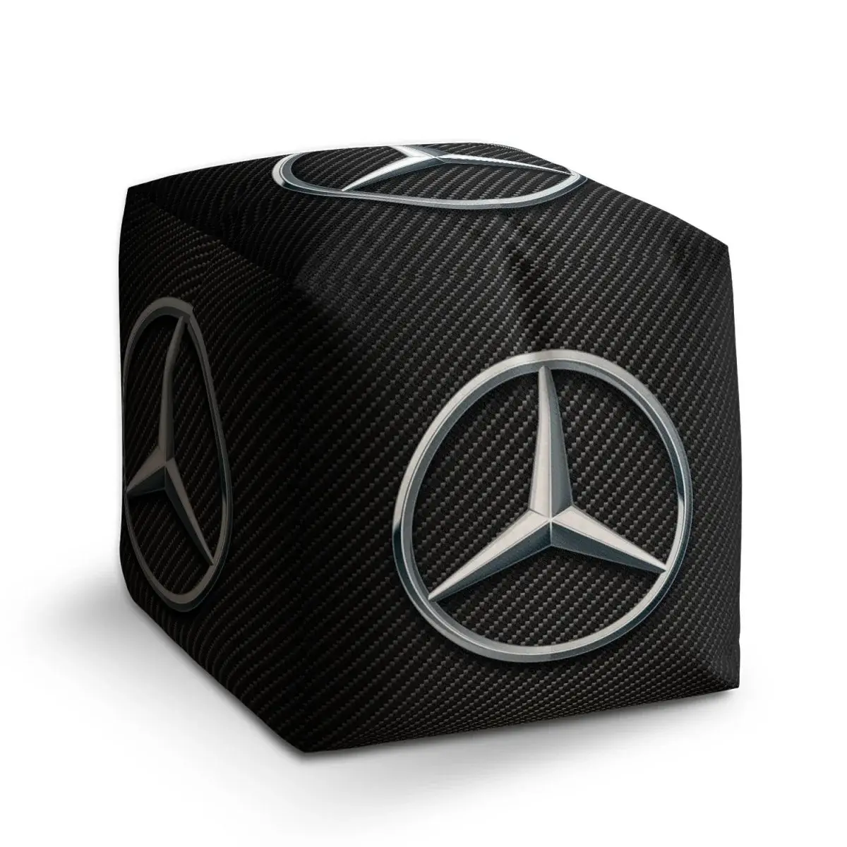 Taburet Cube Logo 4 Carbon - 40x40x40 cm
