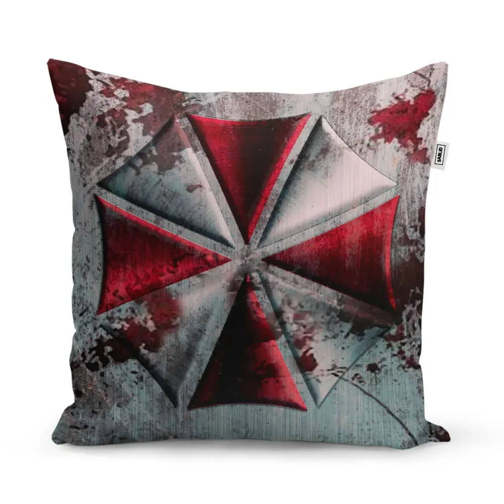 Polštář Resident Evil Umbrella Corporation Steel - 40x40 cm