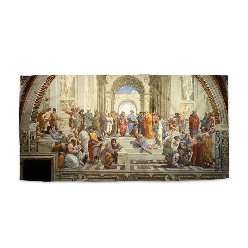 Ručník Athénská škola - Raffael Santi - 50x100 cm