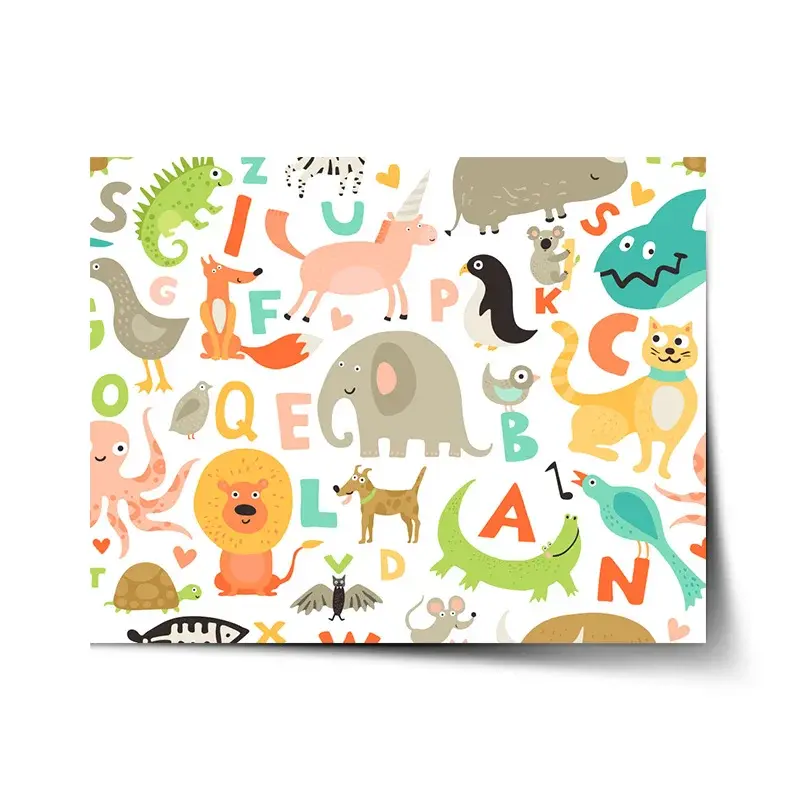 Plakát Zoo abeceda - 90x60 cm