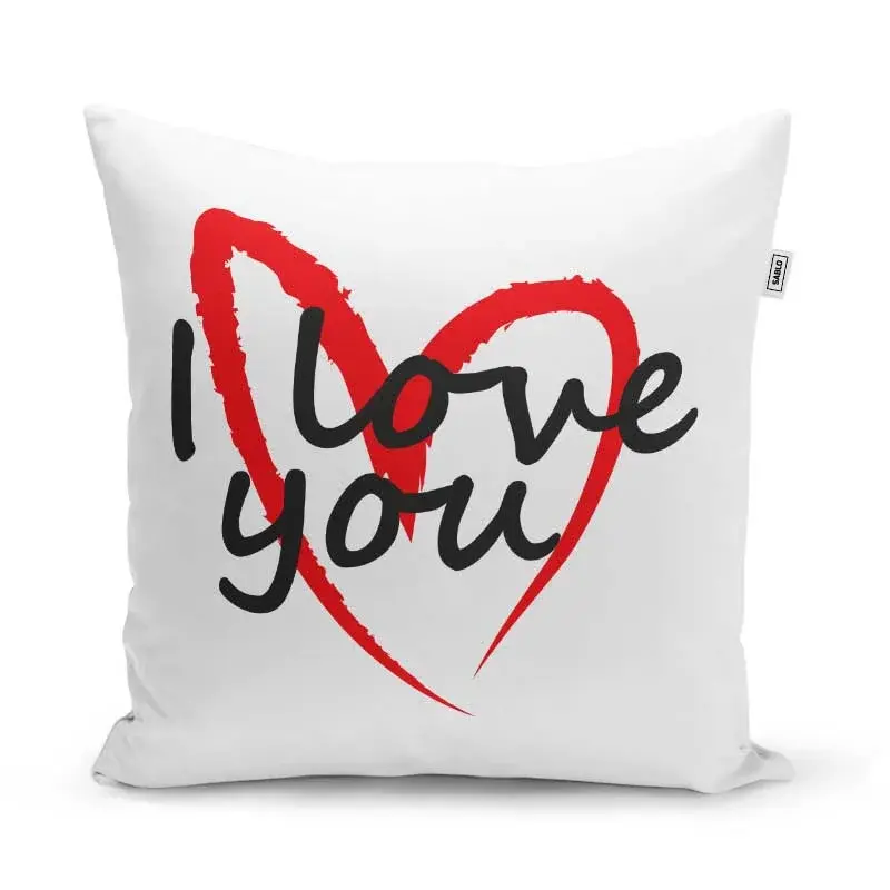 Polštář I Love you srdce: 40x40 cm