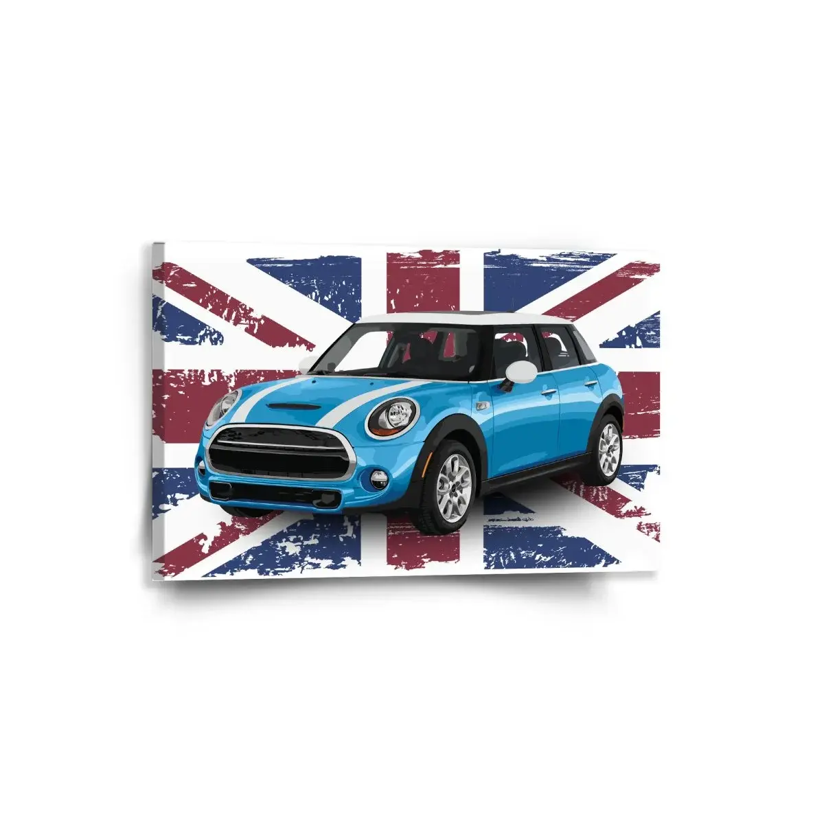 Obraz Mini sedan Britská vlajka - 60x40 cm
