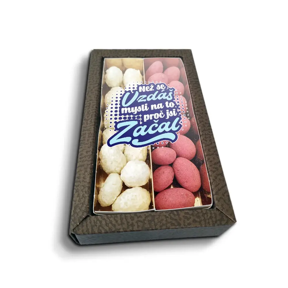 Mandle v čokoládě Než se vzdáš, mysli na to, proč jsi začal - 2x 80g