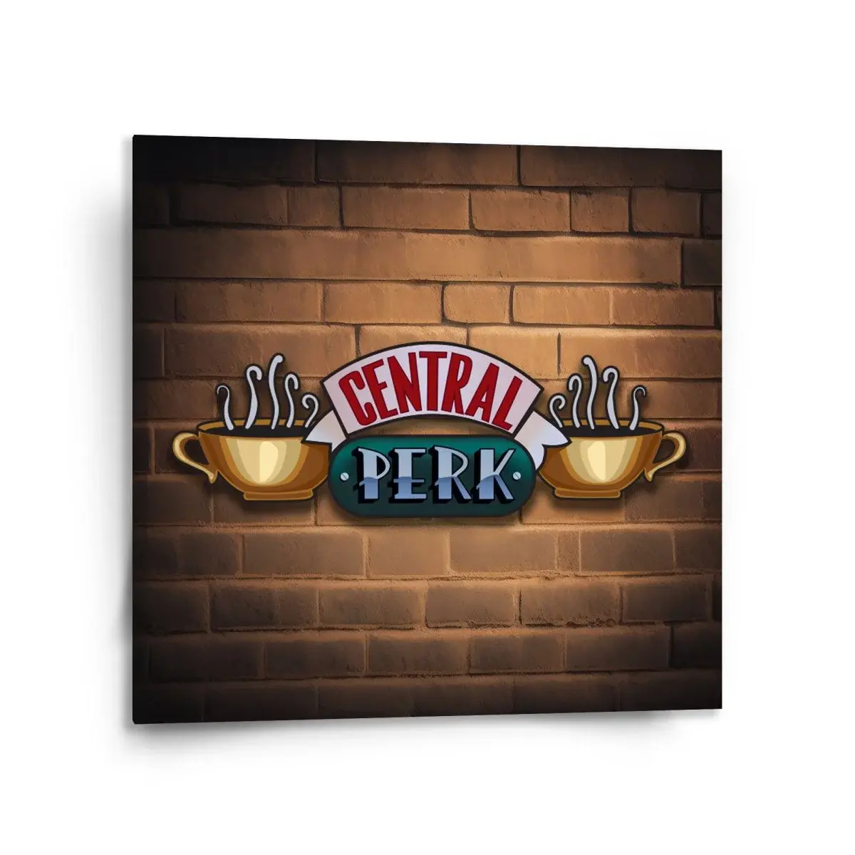 Obraz Seriál přátelé CENTRAL PERK Cihly - 110x110 cm