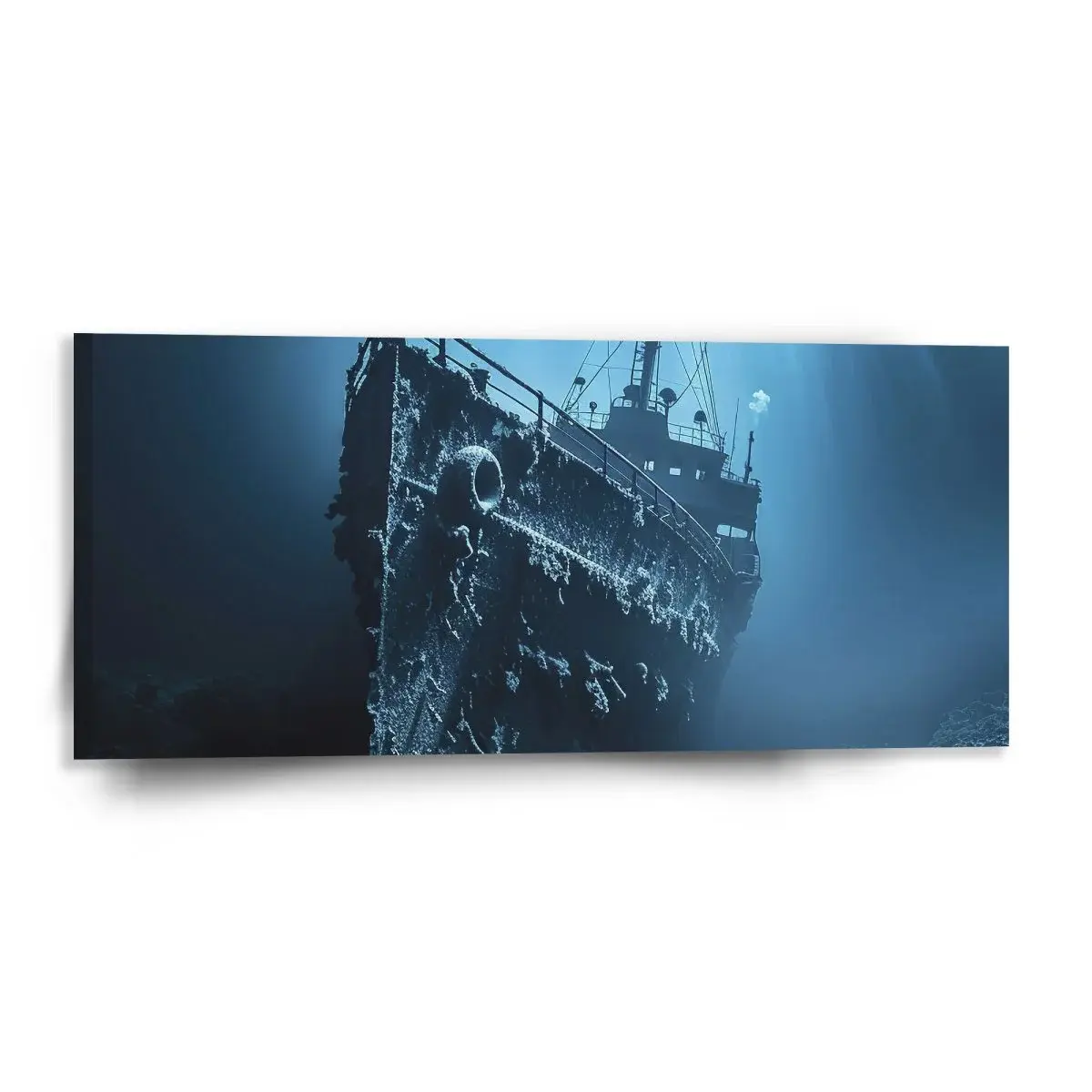 Obraz Vrak lodi na dně moře - 110x50 cm