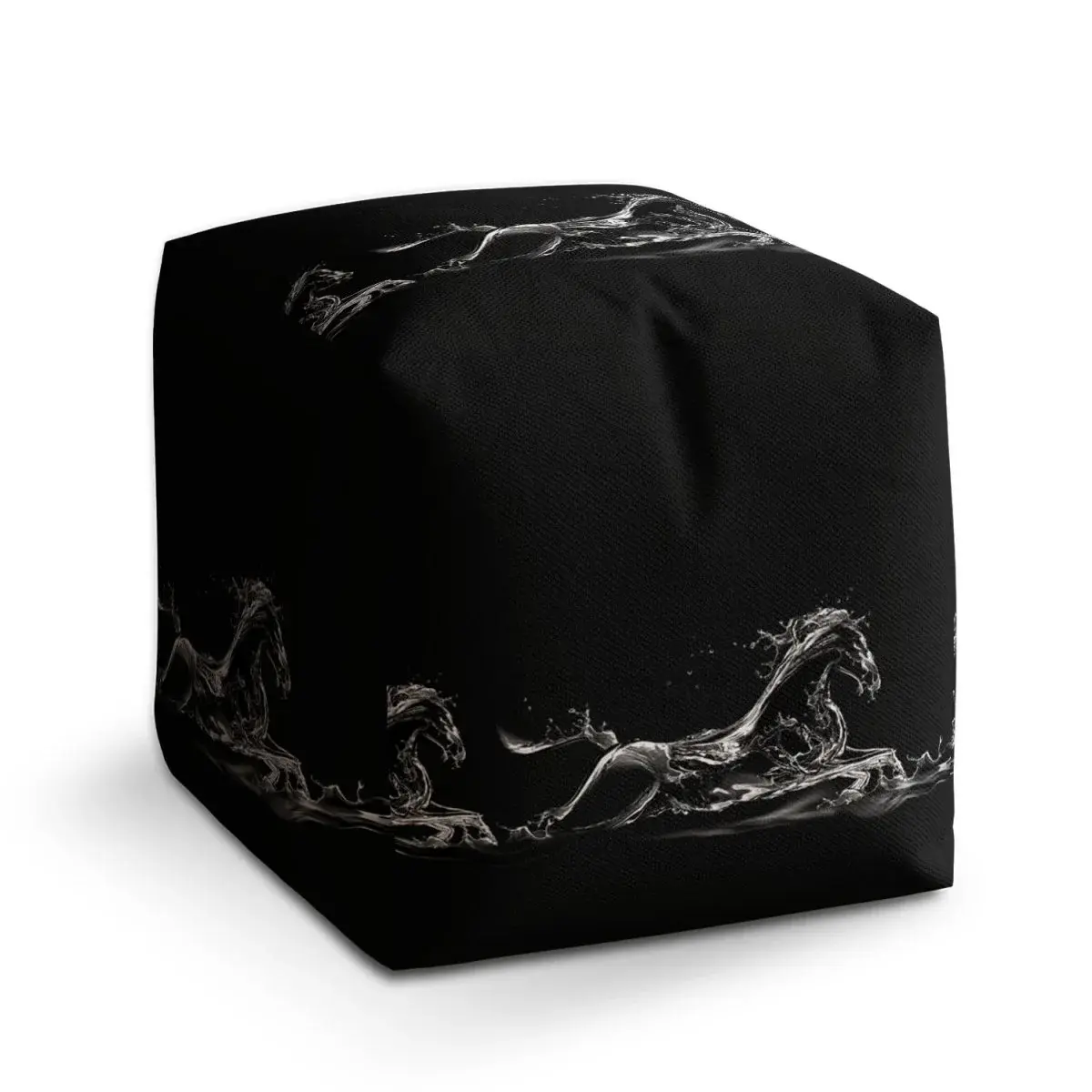 Taburet Cube Vodní kůň - 40x40x40 cm