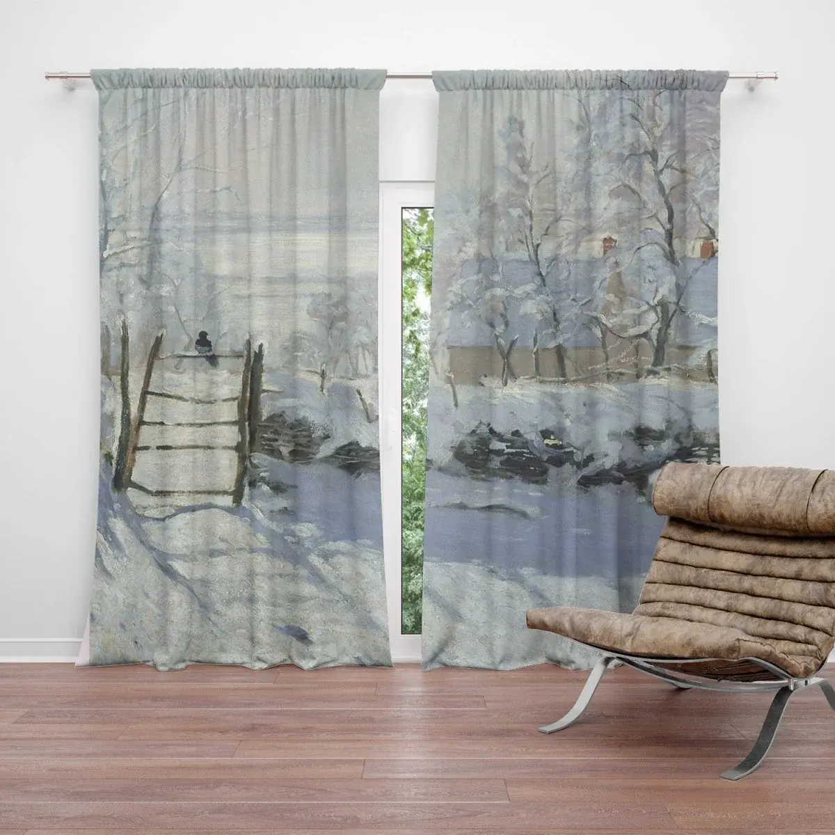 Závěs Straka - Claude Monet: 2ks 140x250cm
