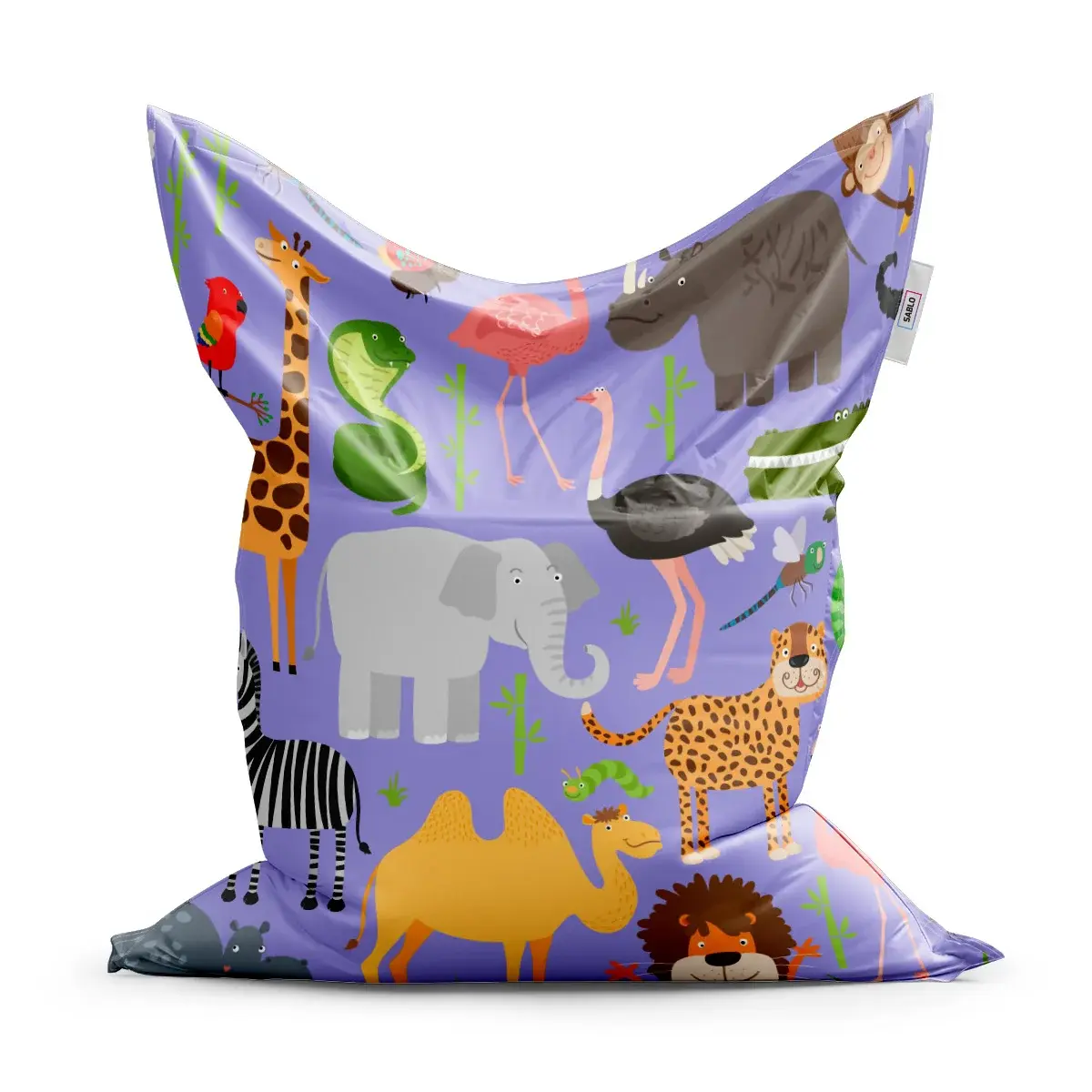 Sedací vak Classic Animované safari - 150x100 cm