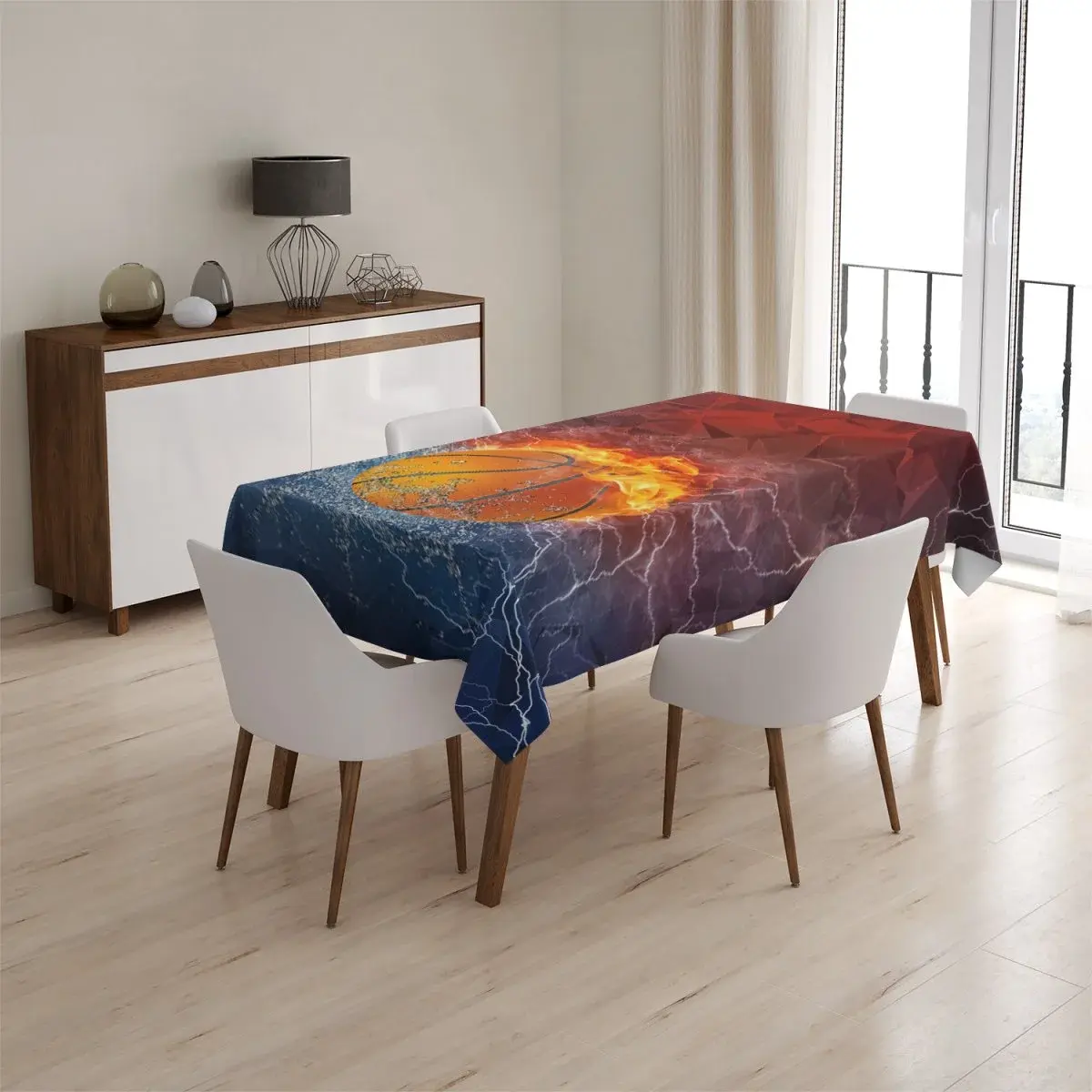 Ubrus Basketbalový míč - 130x130 cm