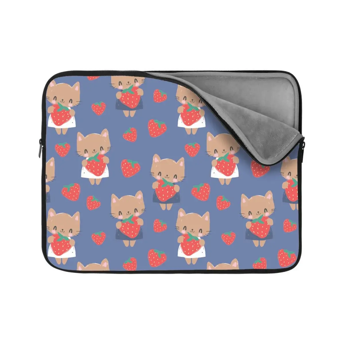 Obal na notebook Kočičky s jahodami - 15,6"