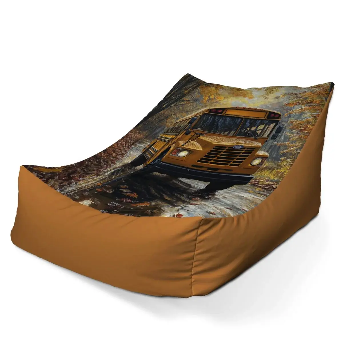 Sedací vak Lounge Žlutý školní autobus - 80 x 95 x 50 cm