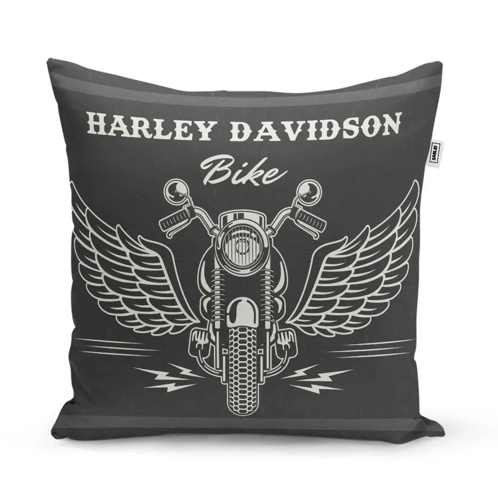 Polštář Harley-Davidson S křídly - 40x40 cm