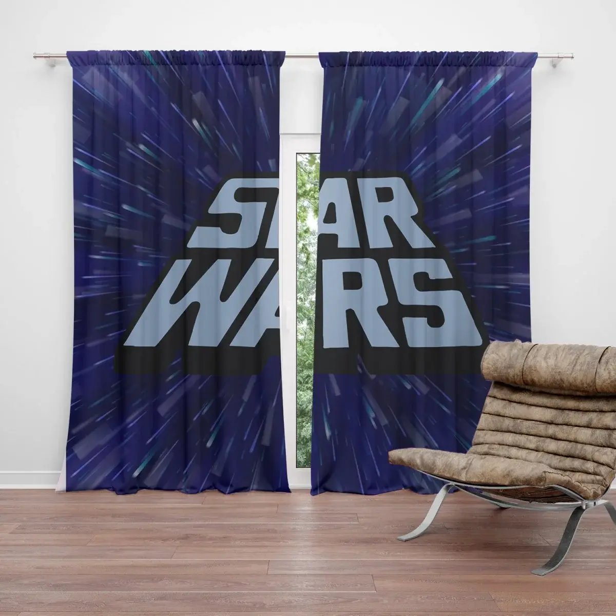 Závěs Star Wars Vesmír: 2ks 140x250cm