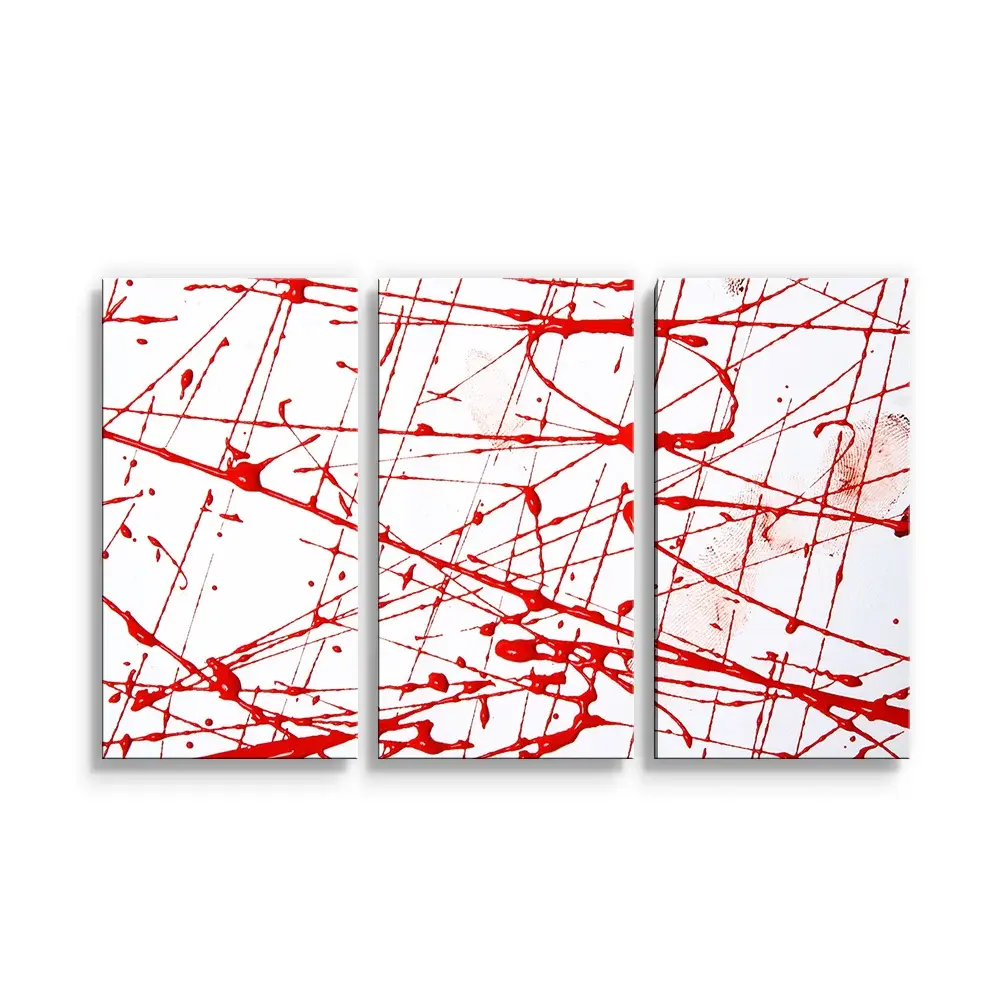 Obraz - 3-dílný Krvavé cákance - 120x80 cm