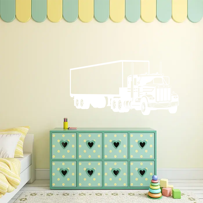 Samolepka na zeď: Nákladní auto - 120x60