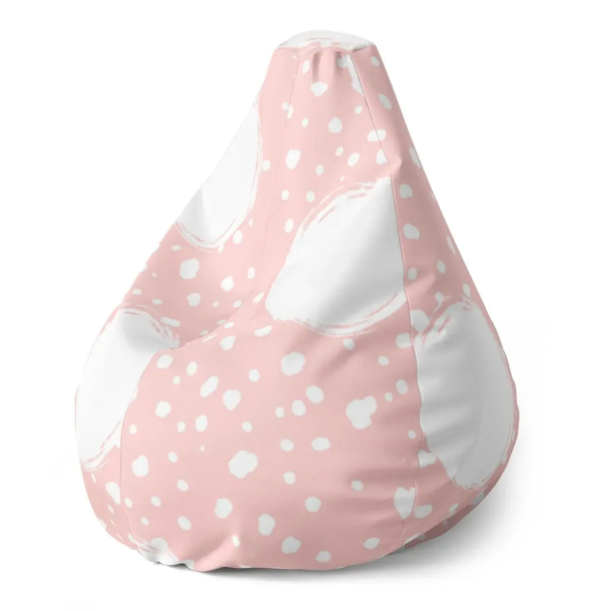 Sedací vak Pear Bílé fleky - 70 x 95 x 15 cm