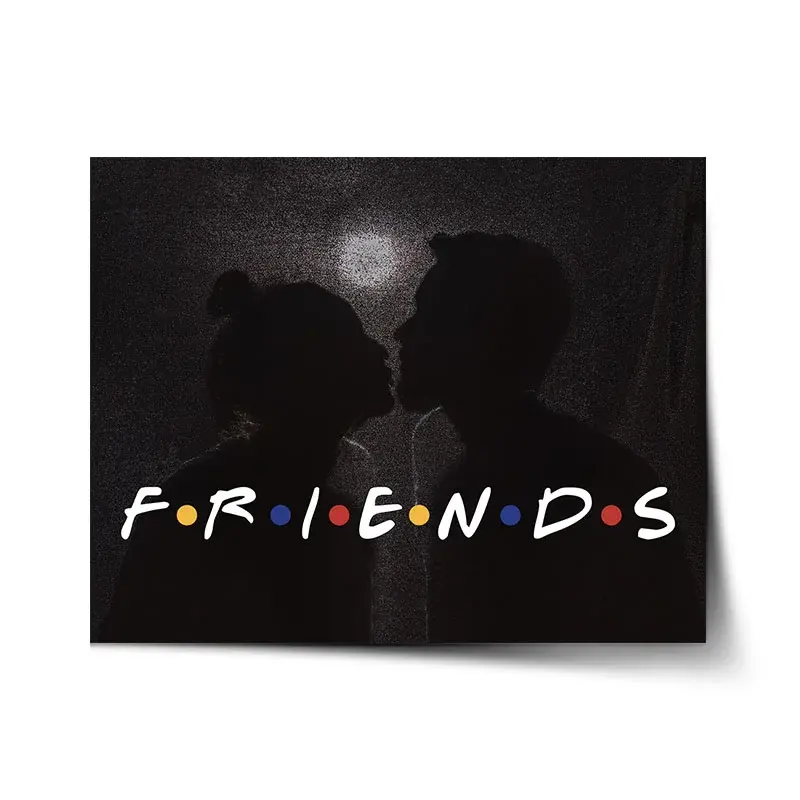 Plakát Seriál přátelé FRIENDS Polibek - 60x40 cm