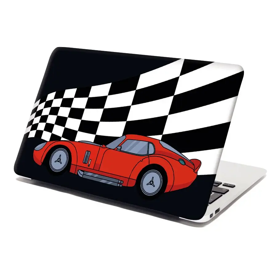 Samolepka na notebook Závodní auto - 29x20 cm