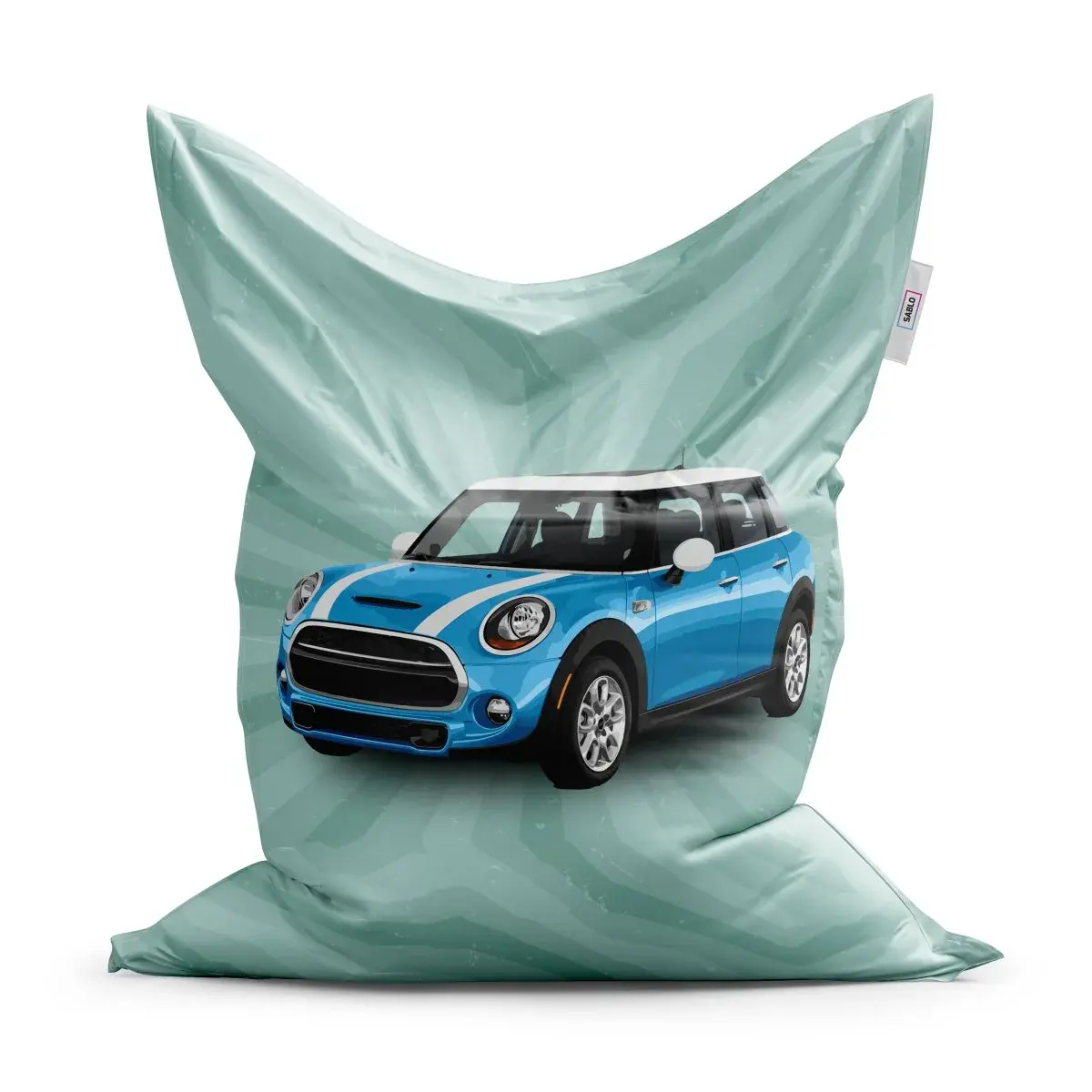 Sedací vak Mini sedan Zelené pozadí - 200x140 cm