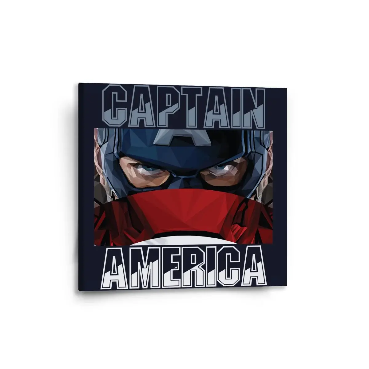 Obraz Kapitán Amerika pohled přes štít - 50x50 cm