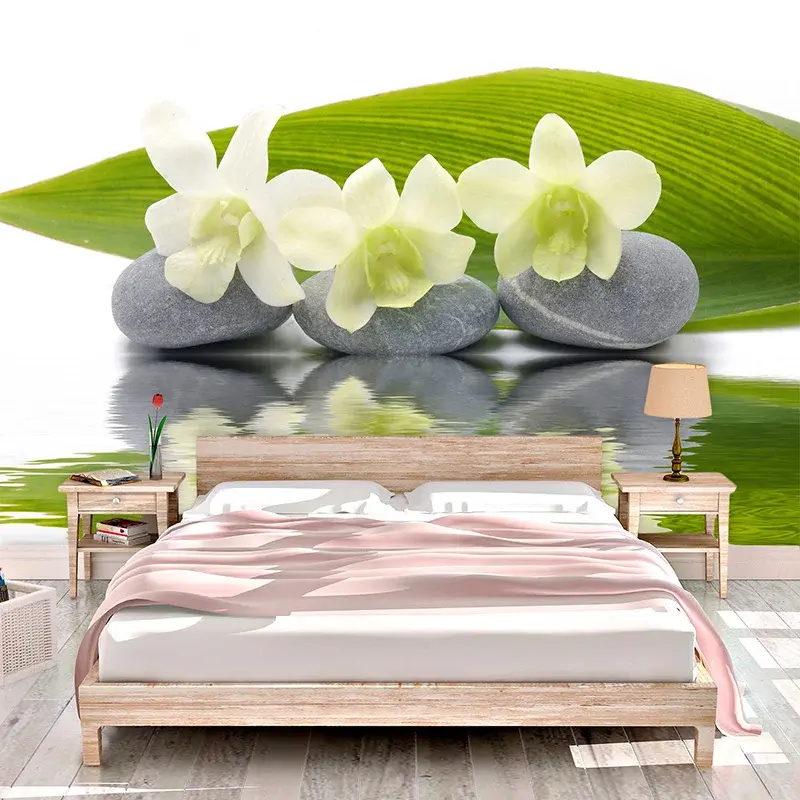 Tapeta Bílá orchidej - 208x125 cm