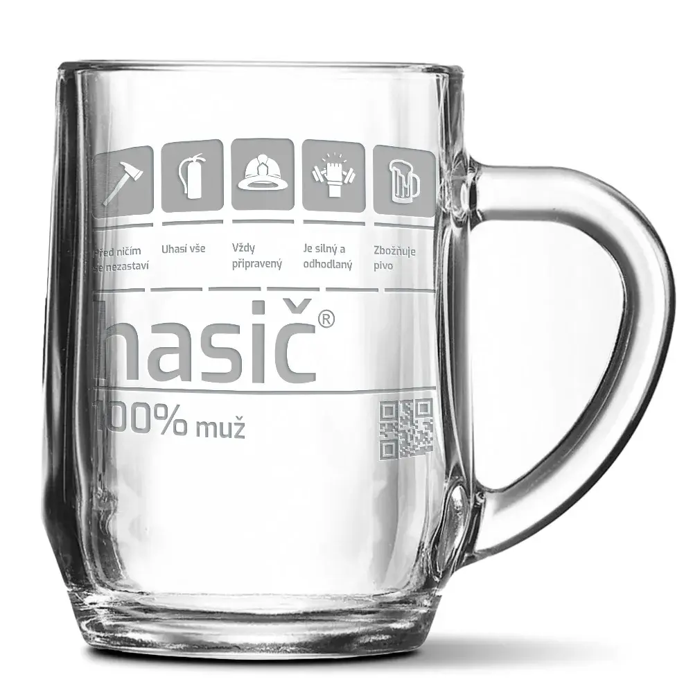 Půllitr Hasič: 0,5