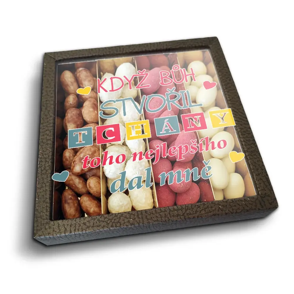 Mandle v čokoládě Když Bůh stvořil tchány - 4x 80g
