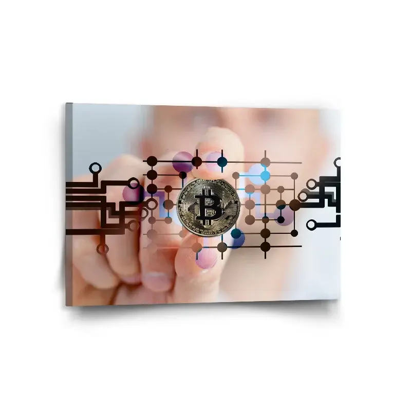 Obraz Bitcoin - 120x80 cm
