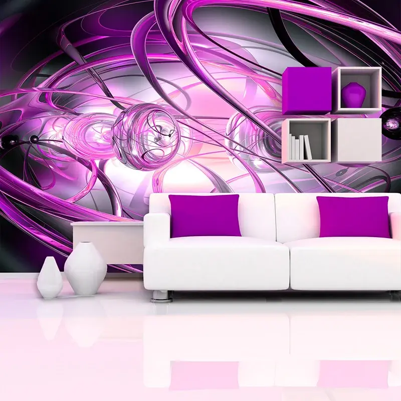Tapeta Fialová abstrakce - 125x75 cm