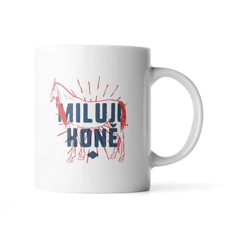 Hrnek Miluji koně - 200 ml - espresso