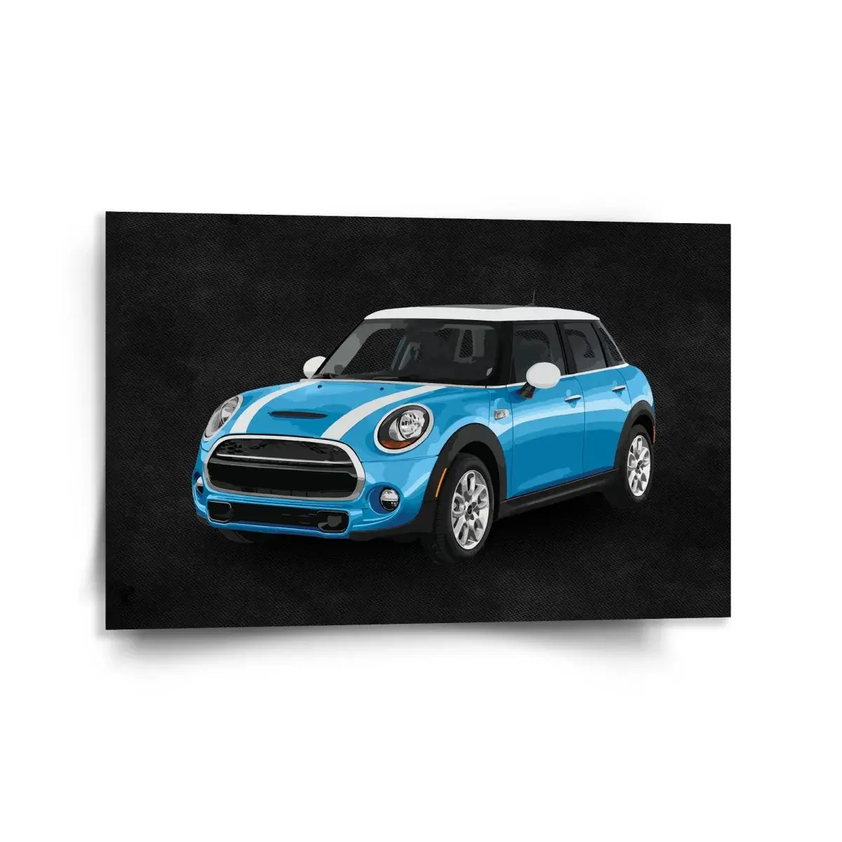 Obraz Mini sedan Černé pozadí - 120x80 cm