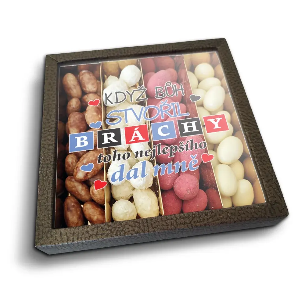 Mandle v čokoládě Když Bůh stvořil bráchy - 4x 80g