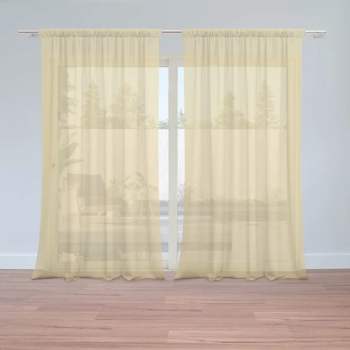 Záclony Žlutá vegas: 2ks 150x250cm
