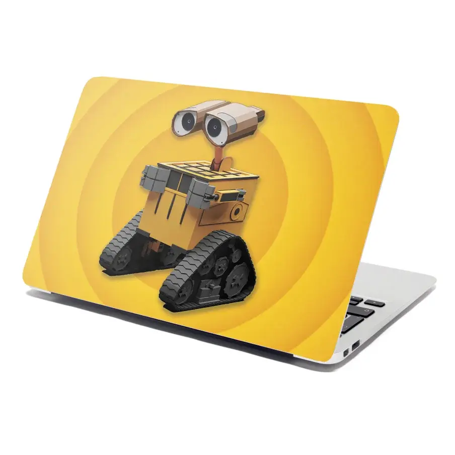 Samolepka na notebook Wall-E robot Žlutý - 29x20 cm