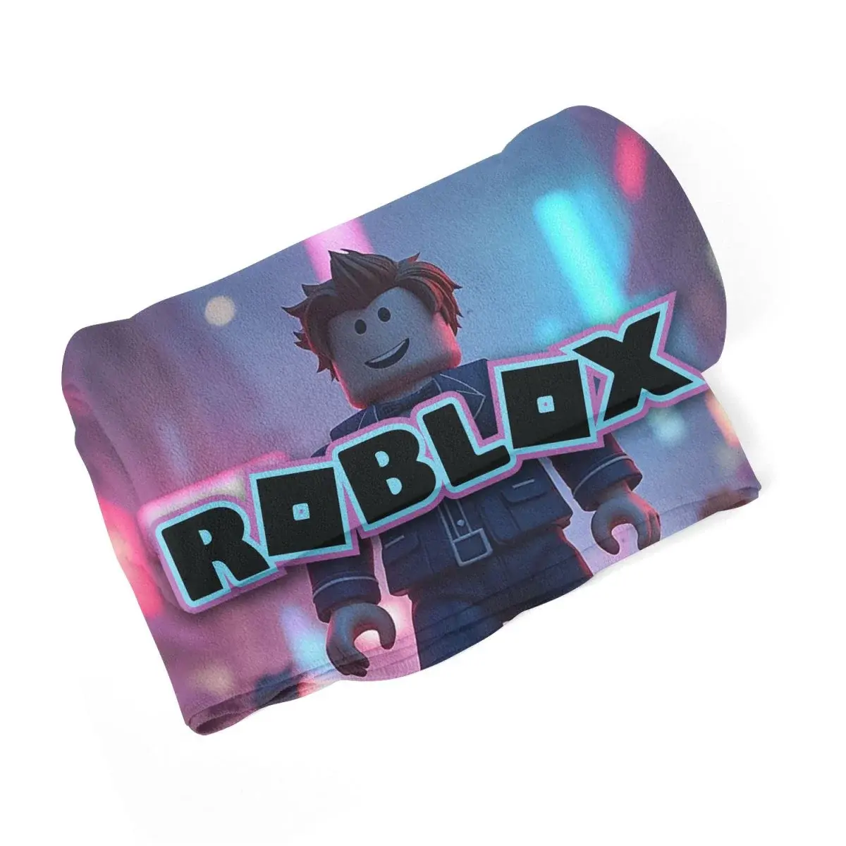 Deka ROBLOX Neonové město - 190x140 cm