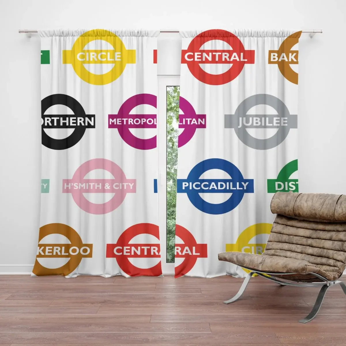 Závěs Metro: 2ks 140x250cm